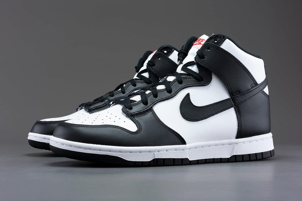 Black/White High Top Shoes Q169