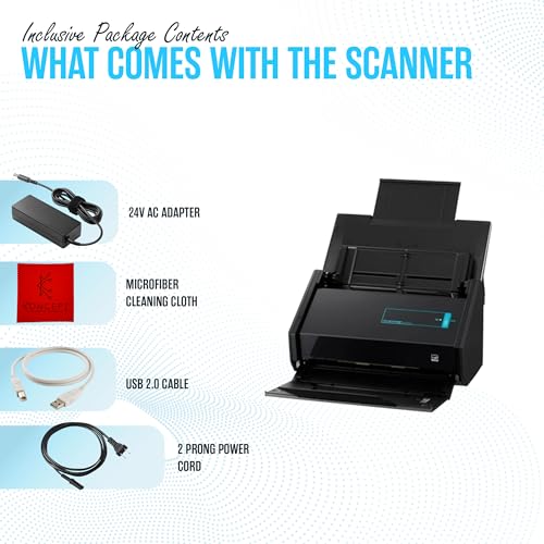 Fujitsu Receipt Scanner for Mac & PC USB Duplex Scanning J489910