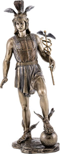 Mercury Statue in Cold Cast Bronze, 12.75-Inch Figurine H74686