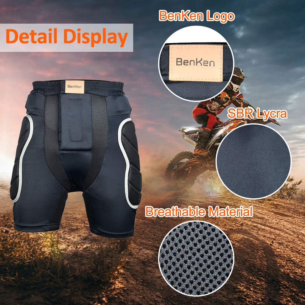 Black 3D EVA Padded Protective Shorts H136073