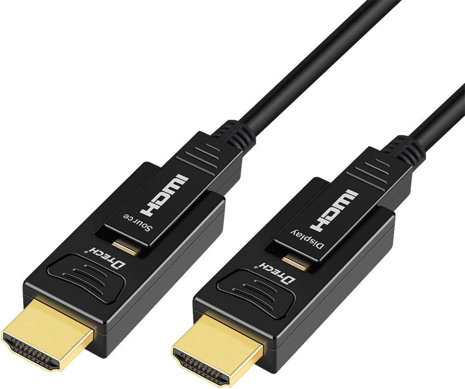 Fiber Optic HDMI Cable 150 Feet 4K 60Hz 18Gbps High Speed with Dual Micro HDMI and Standard HDMI Connector G684