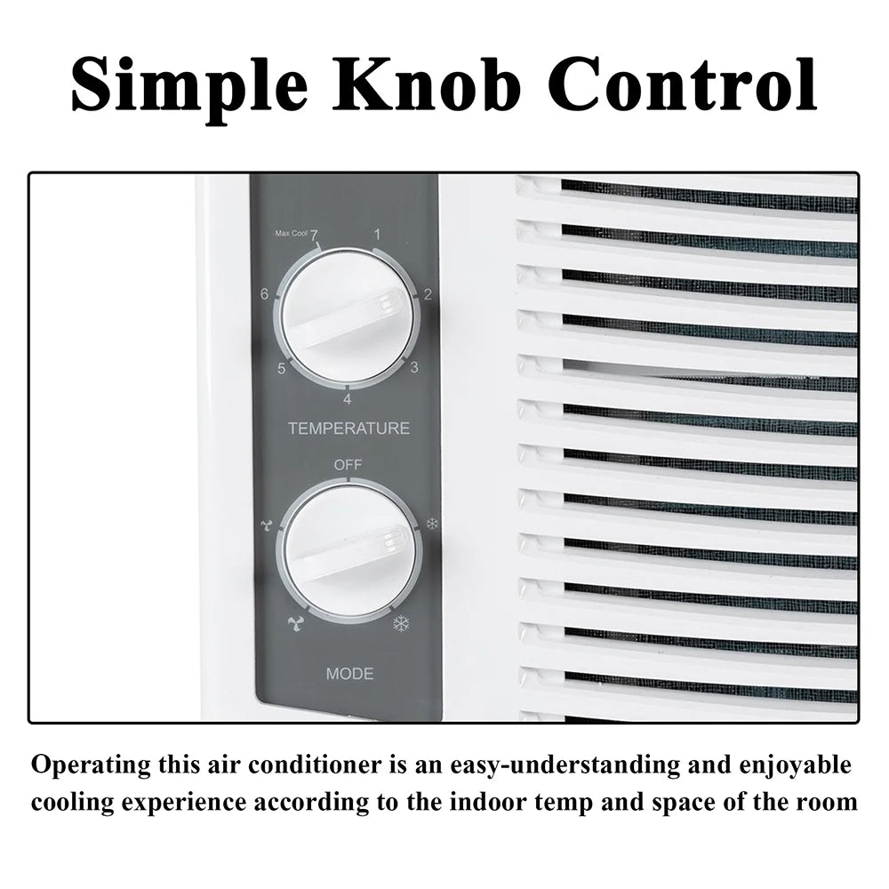5000 BTU 115V White Window-Mounted Air Conditioner J591
