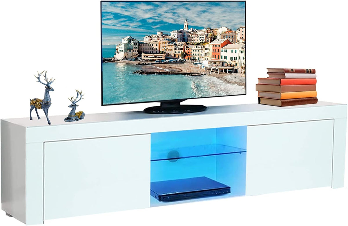 High Glossy TV Stand with LED Light for up to 70 Inches V352