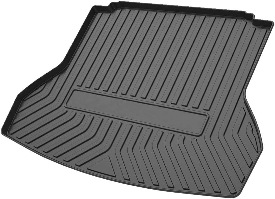 Black Pack of 2 Heavy Duty Rubber Trunk Liner Tray I850757