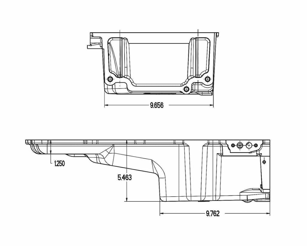 Aluminum Oil Pan Conversion Kit for GM Muscle Car Truck X2024
