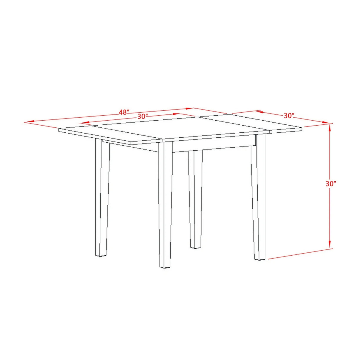5 Piece Wood Dining Set I316