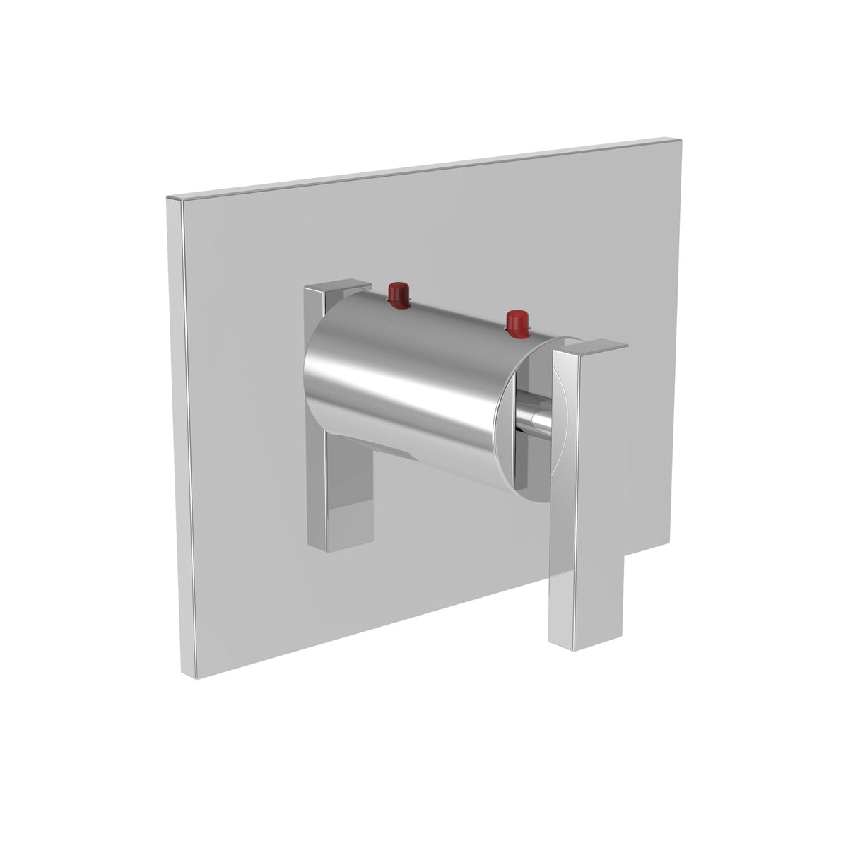 3/4x22 Rectangular Thermostatic Trim Plate with Handle Aged Brass E153