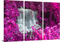 Black White and Purple Canvas Wall Art 16x32inchx3pcs C3008