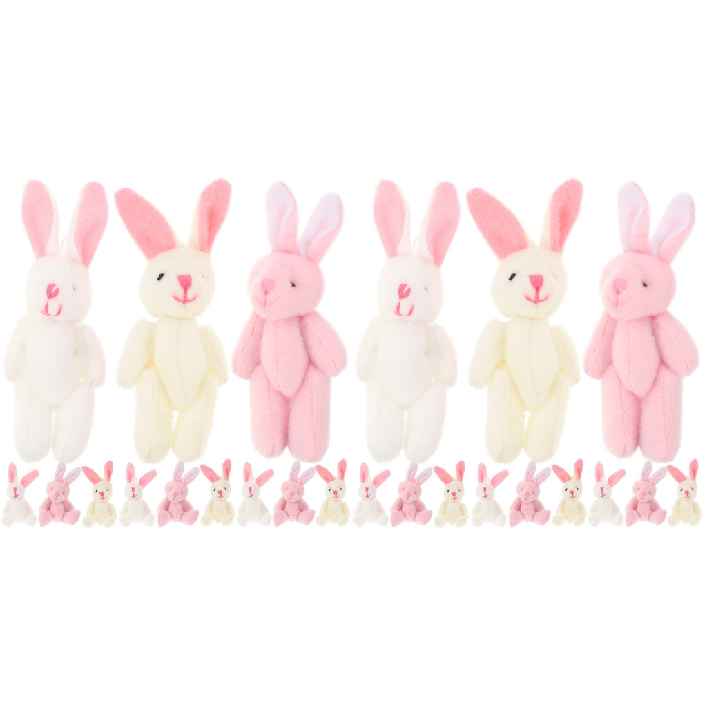 30 Pcs Mini Bunny Stuffed Animal Plush Toy R641