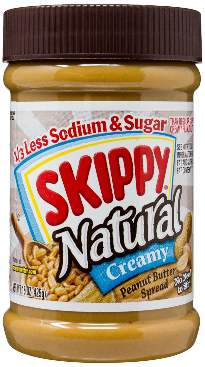 Creamy Natural Peanut Butter Spread 15 Ounce O293