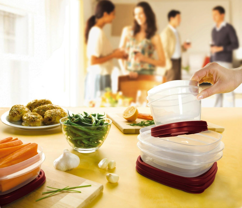 42 Piece Red Food Storage Containers J15191
