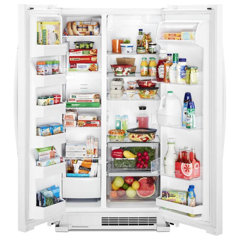 White 25 cu. ft. Side by Side Refrigerator M344