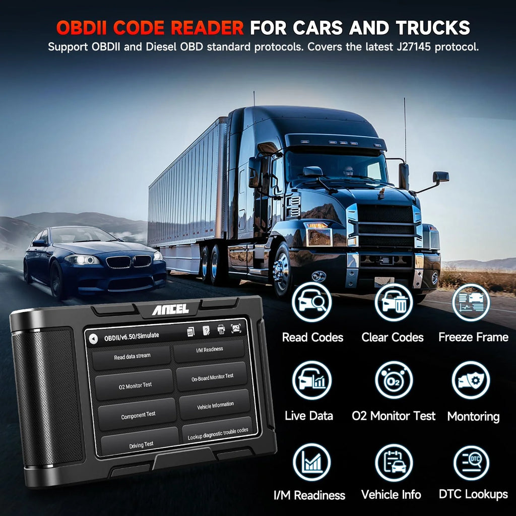 Diesel Truck Scanner Heavy Duty Diagnostic Tool Code Reader E989