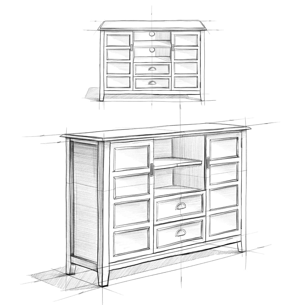 Tall TV Media Stand V50499