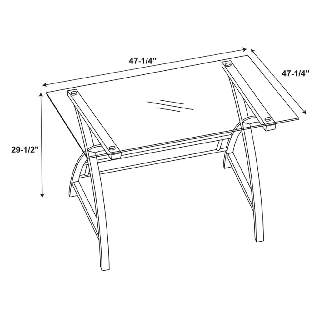 World Map Computer Desk Q2997