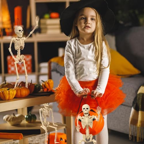 5.4 ft Posable Halloween Skeleton with Movable Joints X2464