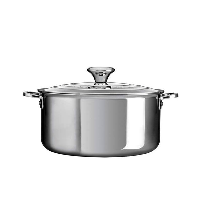 5.5 qt Stainless Steel Shallow Casserole with Lid B28069