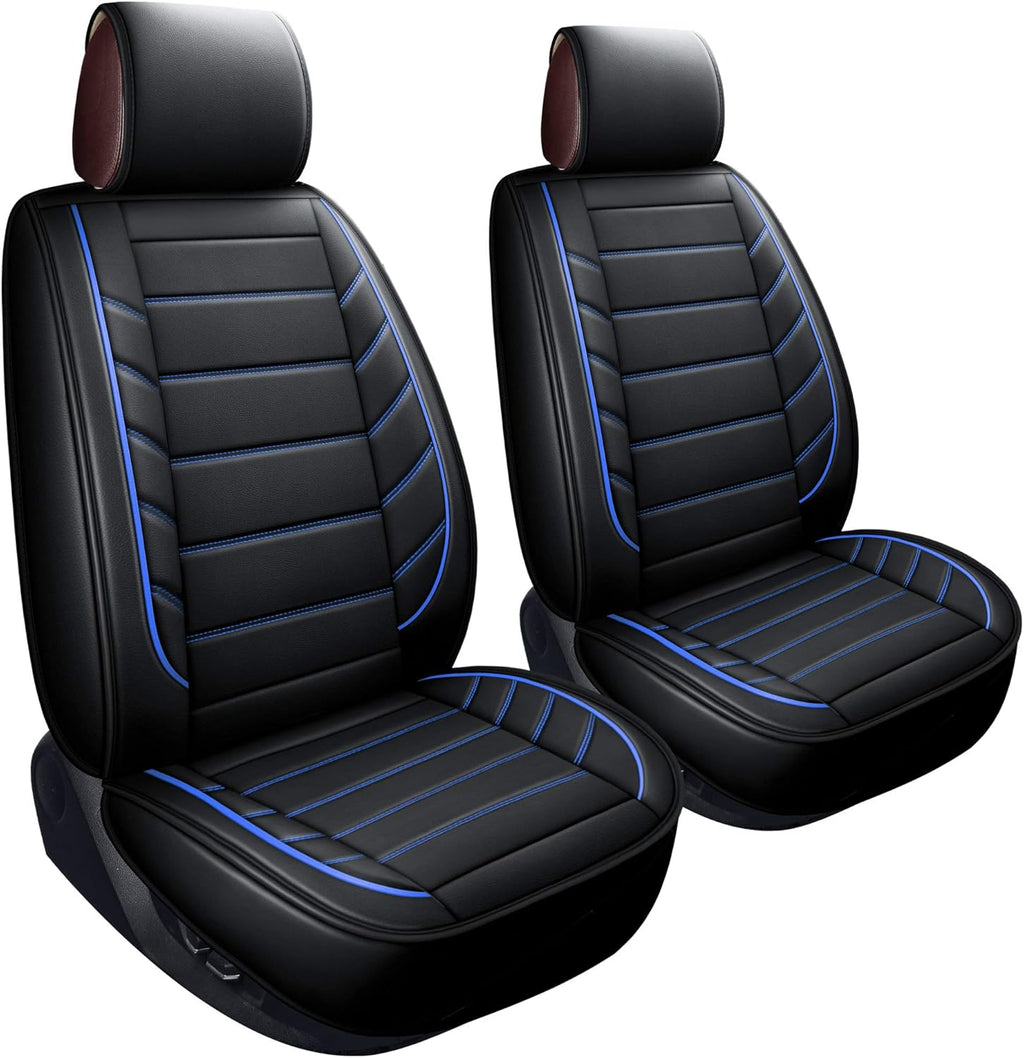 Black 2 PCS Front Seat Covers E433