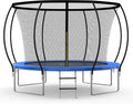 Blue Recreational Trampoline with Enclosure Net - 12FT Q900263