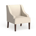 Cream Swoop Arm Accent Chair B5513