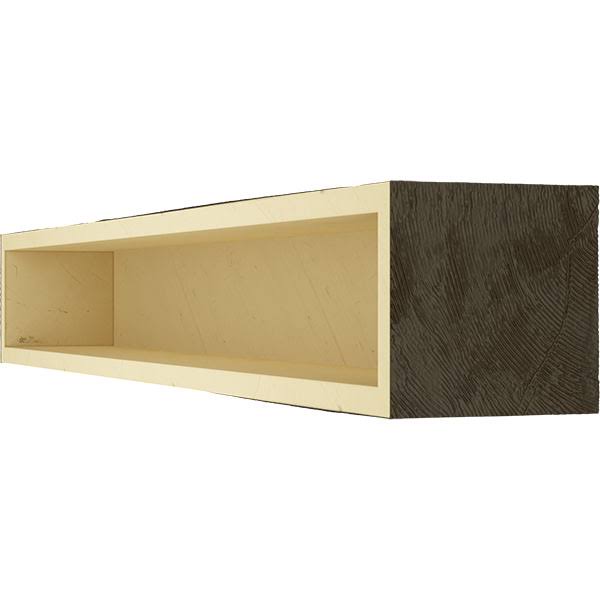 Rough Sawn Faux Wood Fireplace Mantel W58507