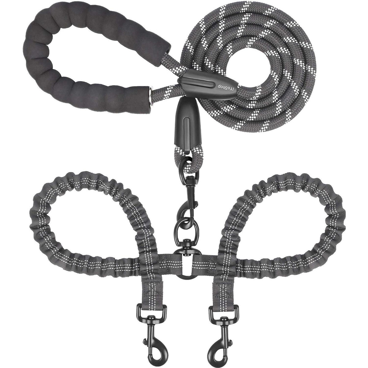 Double Dog Leash 360 Swivel No Tangle V4967