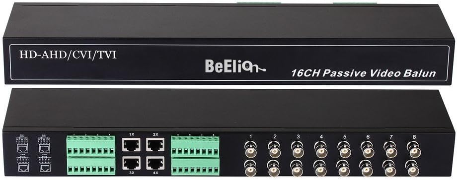 16 Channel Video Balun BNC to RJ45 Passive Transceiver Converter Y40475