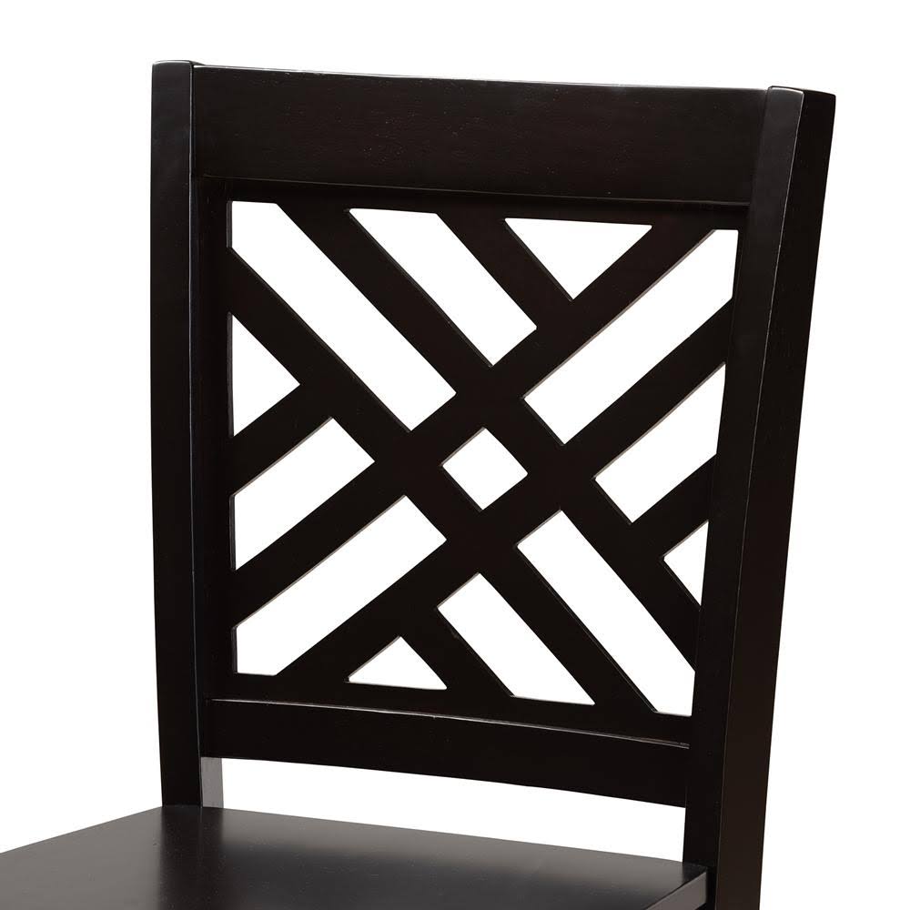 Walnut Brown 2-Piece Counter Stool Set R45943