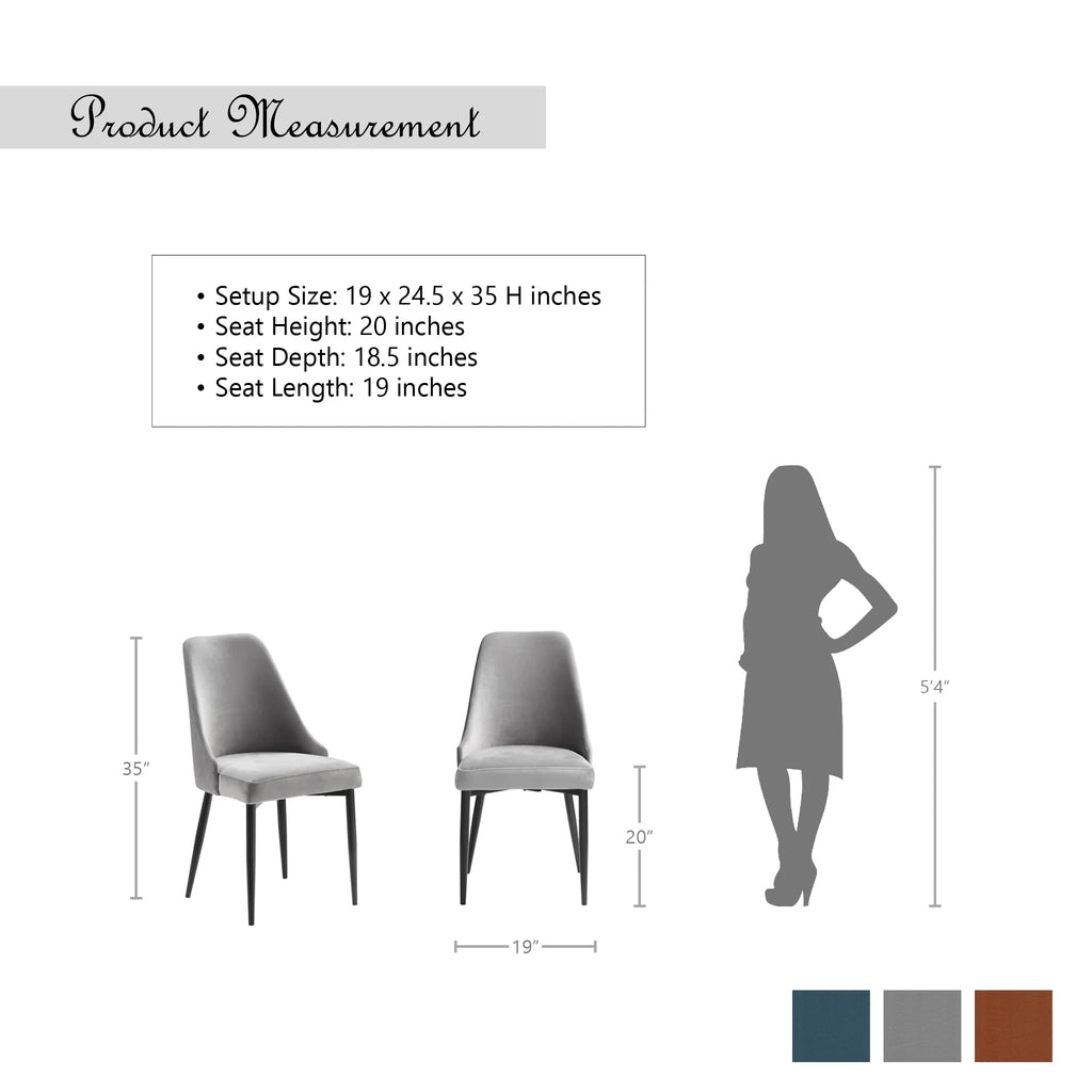 Orange Dining Chair Set of 2 O72993