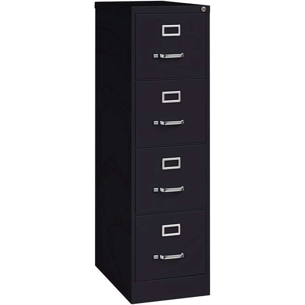 4 Drawer Steel Letter File Cabinet in Black D988465