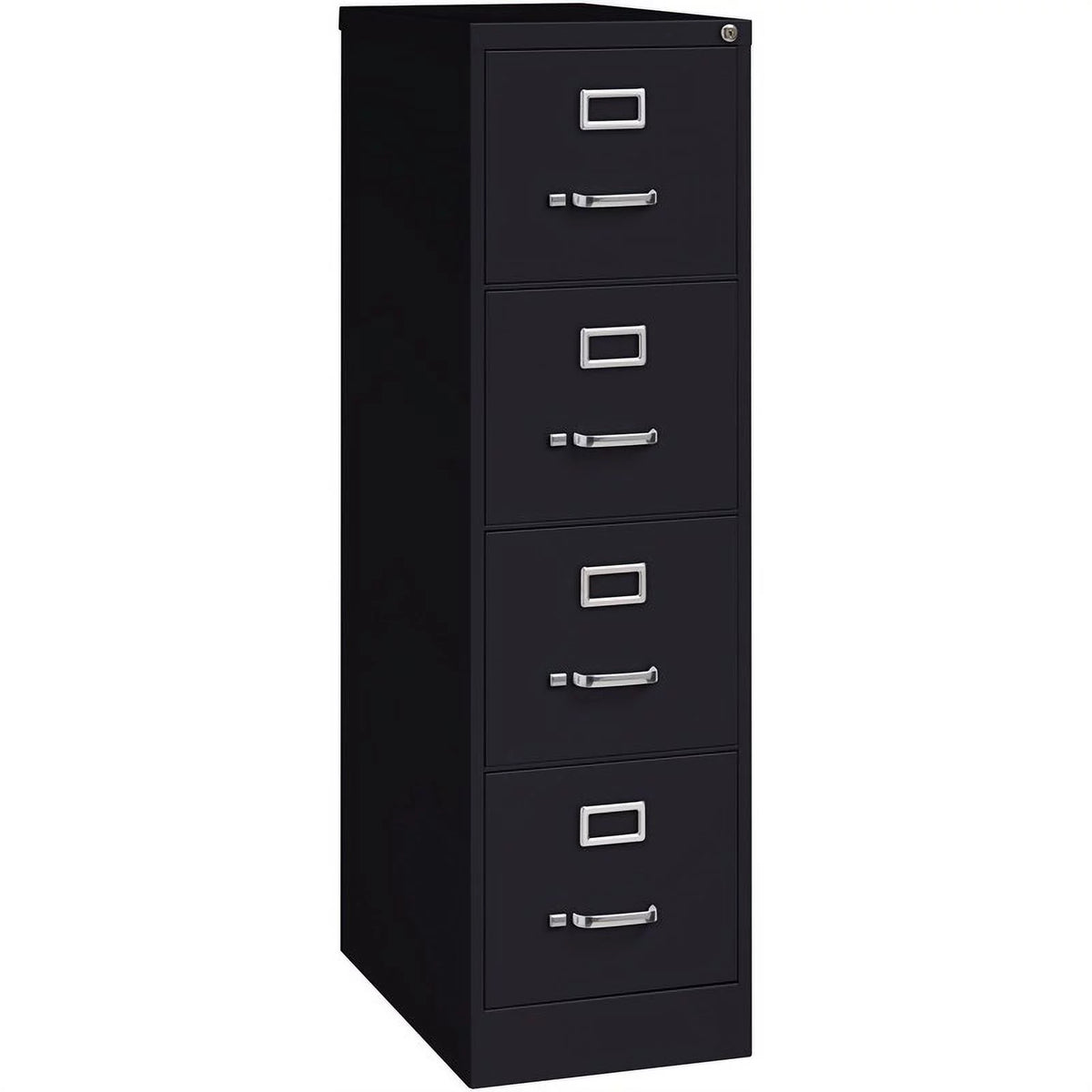 4 Drawer Steel Letter File Cabinet in Black D988465