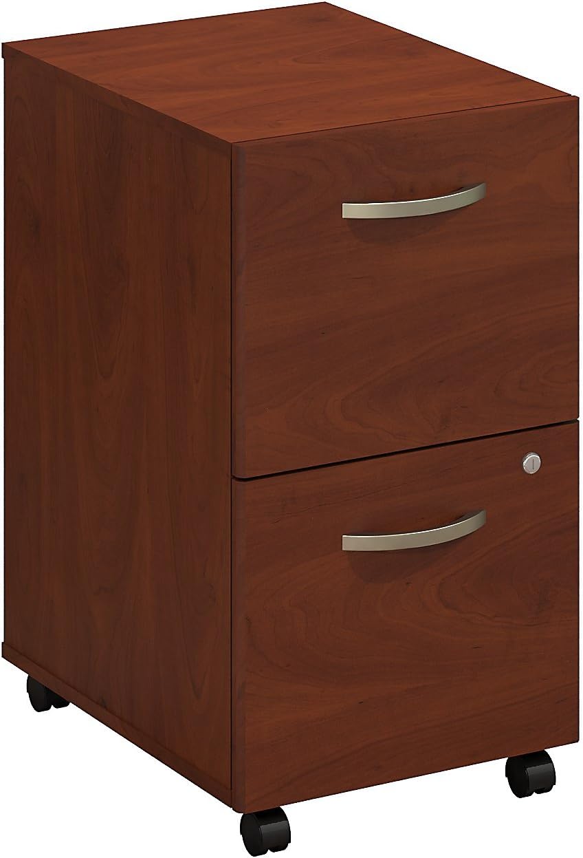2 Drawer Mobile File Cabinet Mocha Cherry L5334