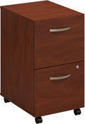 2 Drawer Mobile File Cabinet Mocha Cherry L5334