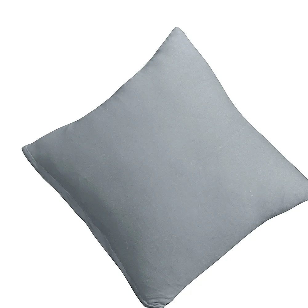 2 Pieces Polyester Fabric Stretch Slipcovers for L Shape Sectional Sofa D5612