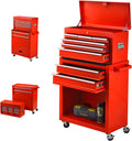 Orange 8 Drawer Rolling Tool Chest with Wheels and Locks U1994