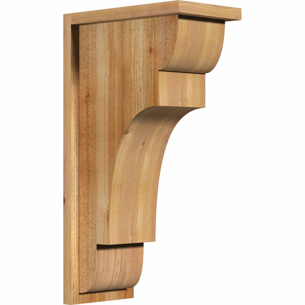 Rough Sawn Corbel with Backplate, Western Red Cedar Z98549