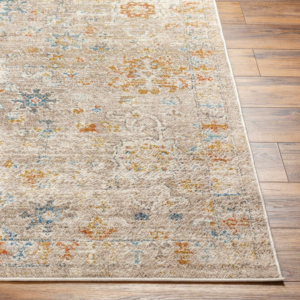 Brown Gray Beige Area Rug H385