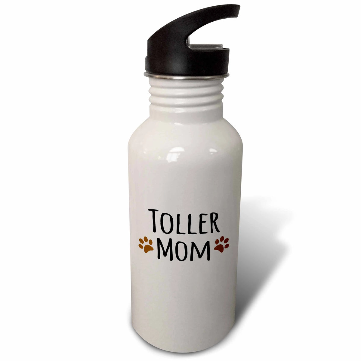 Brown Paw Prints 21 oz Sports Water Bottle M6413