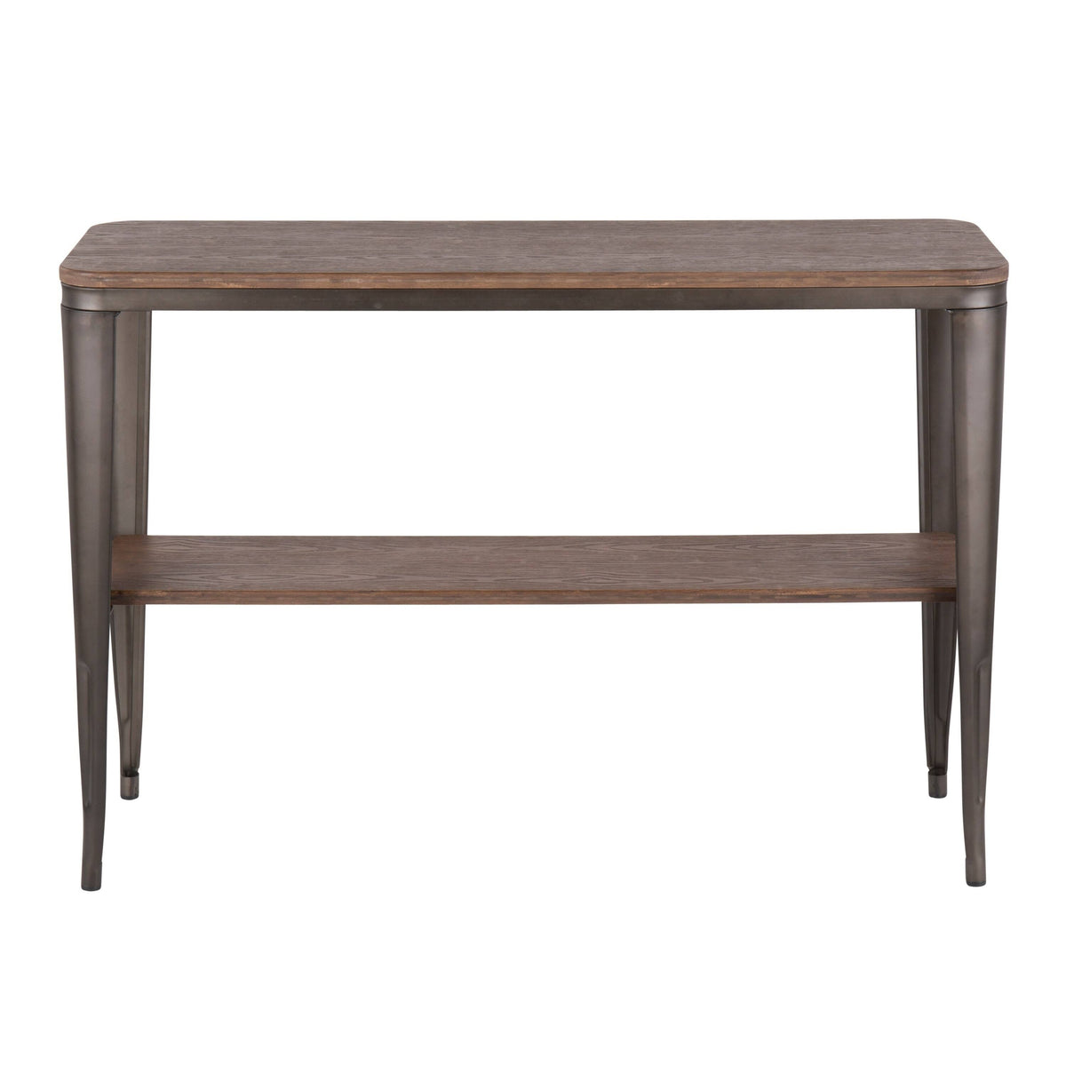 Industrial Metal Wood Console Table Z241