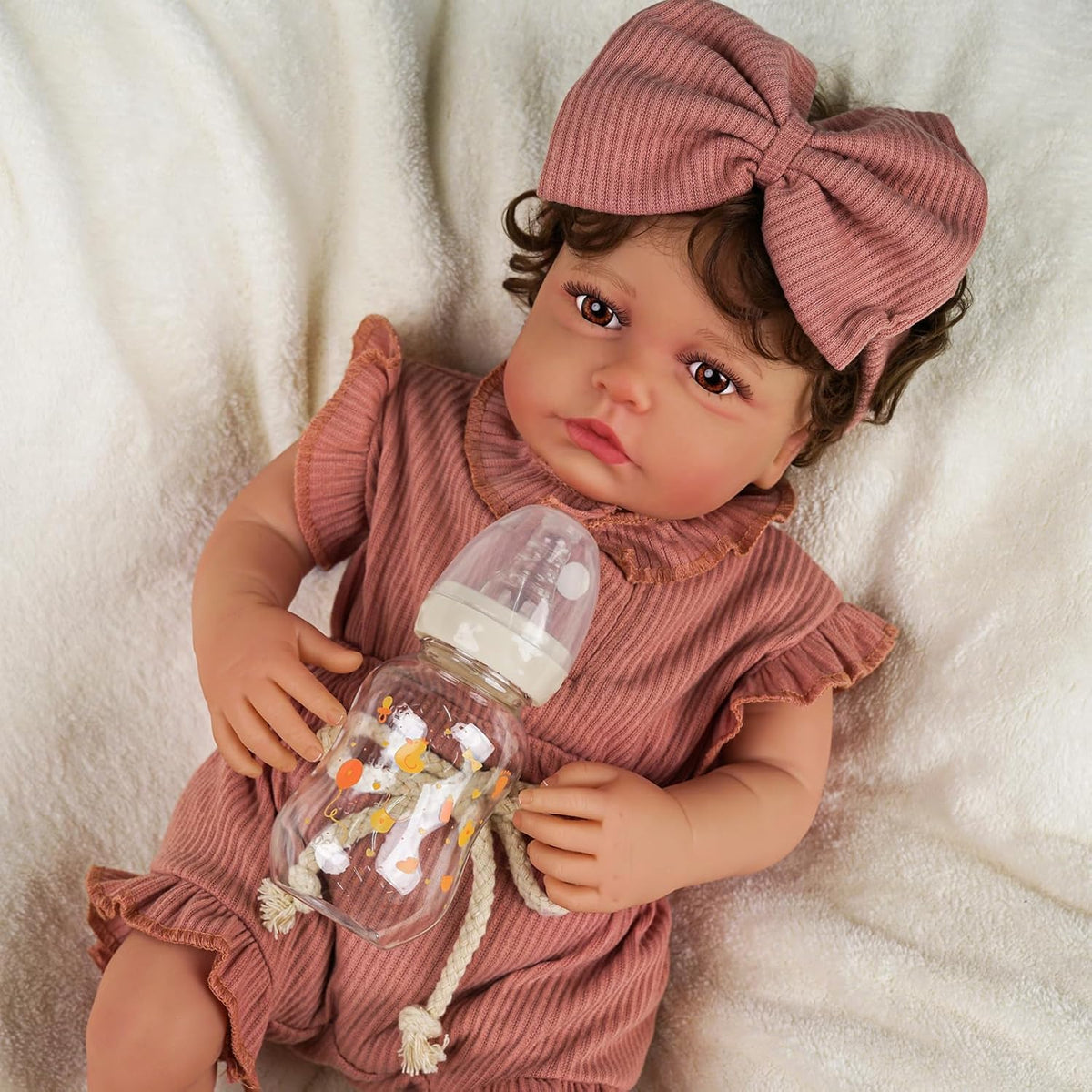 20 Inch Realistic Reborn Baby Doll with Feeding Kit K8716
