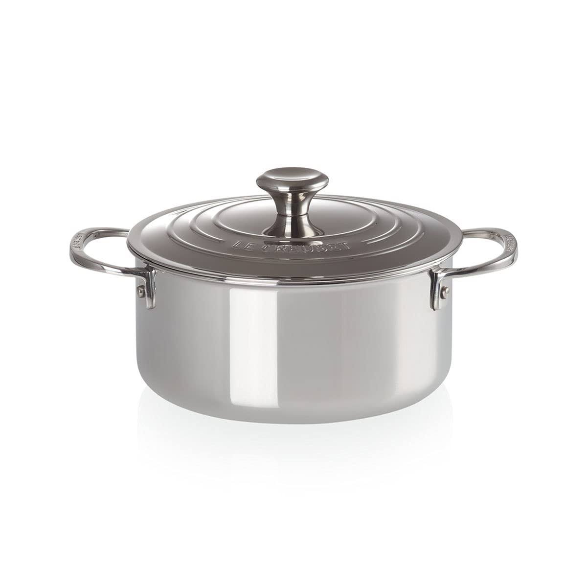 5.5 qt Stainless Steel Shallow Casserole with Lid B28069