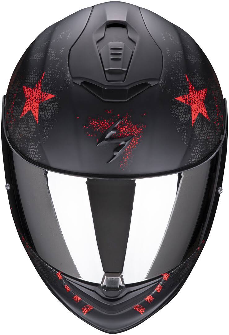 Matt Black Red Motorcycle Helmet R90755