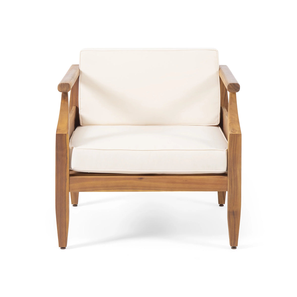 Acacia Wood Outdoor Club Chairs with Cushions X87859
