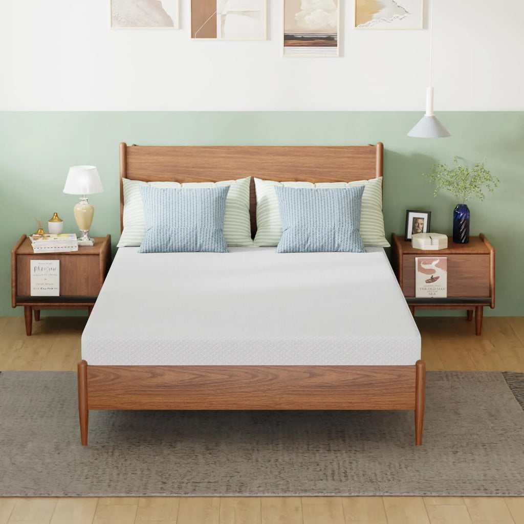 5 Inch Full Bamboo Charcoal Green Tea Gel Memory Foam Mattress Q924