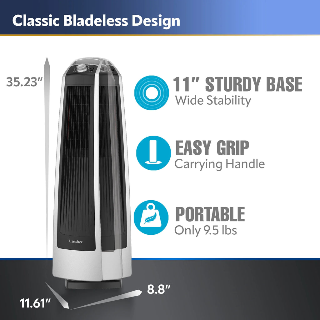 35" Oscillating High Velocity Tower Fan with 3 Speeds F70223