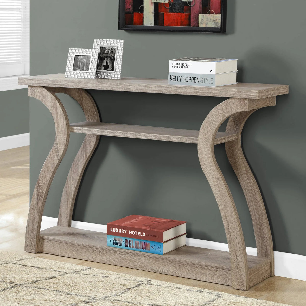 Brown Laminate Accent Table K275