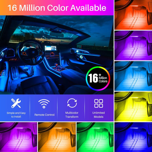 16 Million Colors Music Sync Car LED Lights W16887