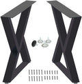 Metal Table Legs, 2 Pcs Heavy Duty Square Tube Desk Legs K5612