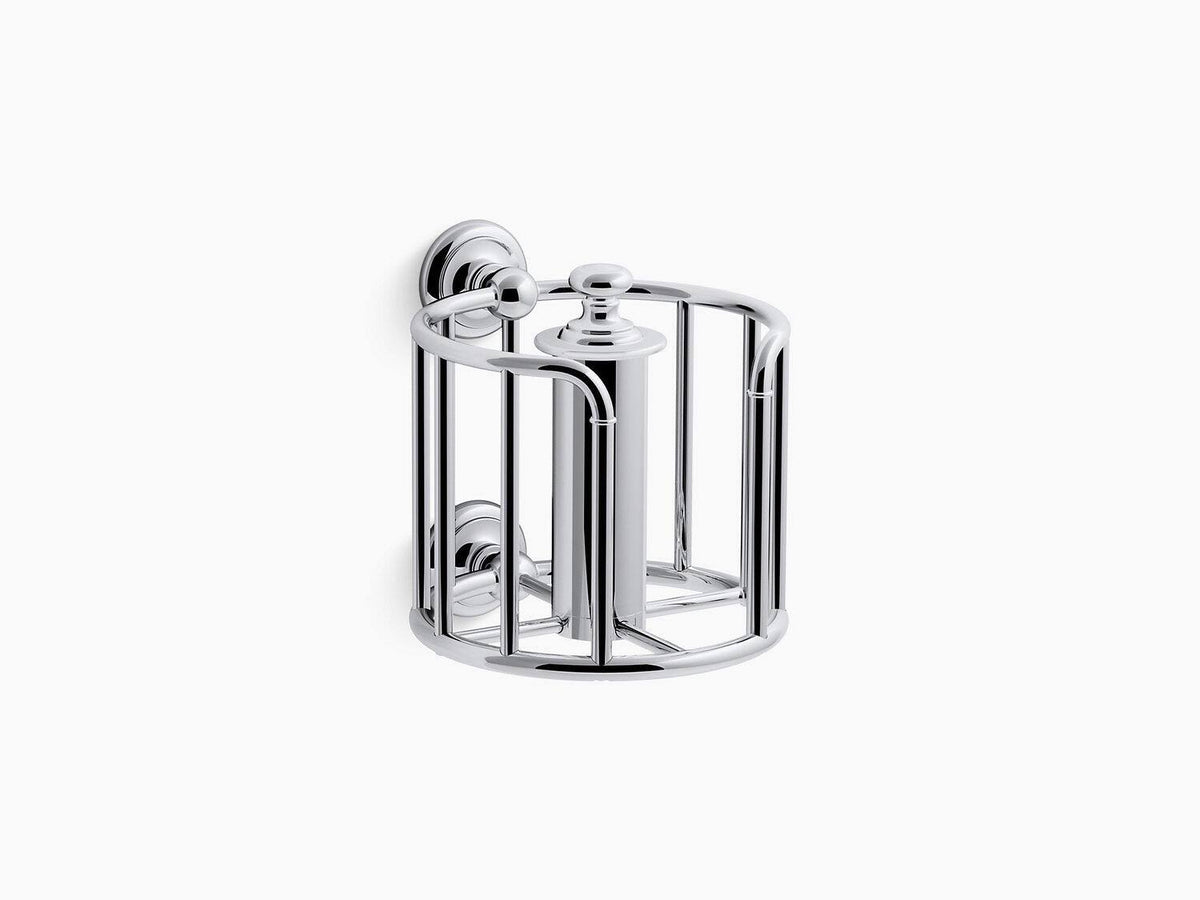 Brushed Brass Toilet Paper Carriage F332