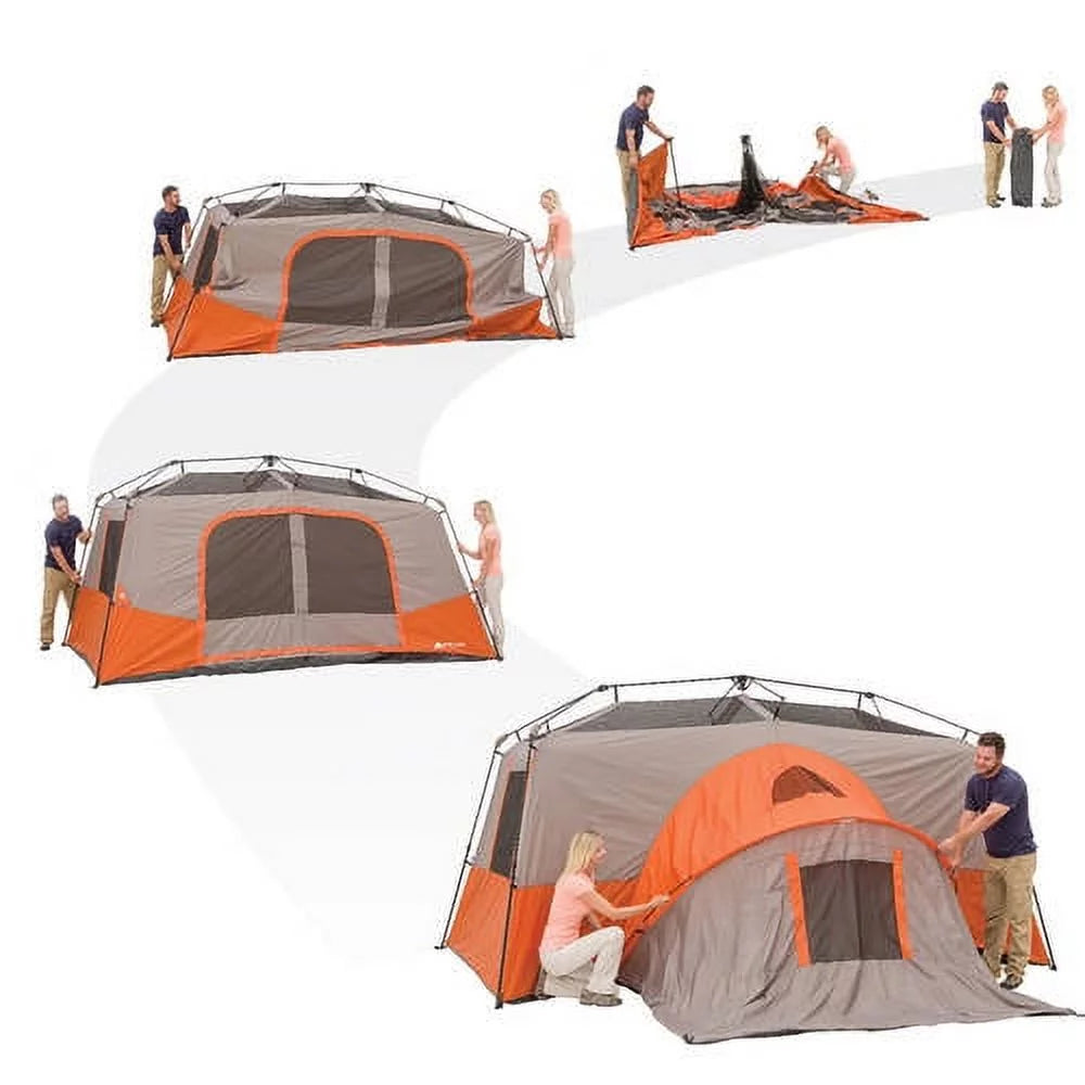 14' x 14' 11-Person Instant Cabin Tent with Private Room D78093